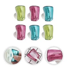  6 Pcs Porte Brosse A Dent Murale Support À Dents Sans Coup Poing Muraux