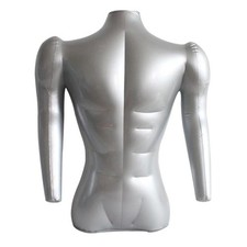 Buste de mannequin gonflable homme de 71 cm avec bras, présentoir pour magasin