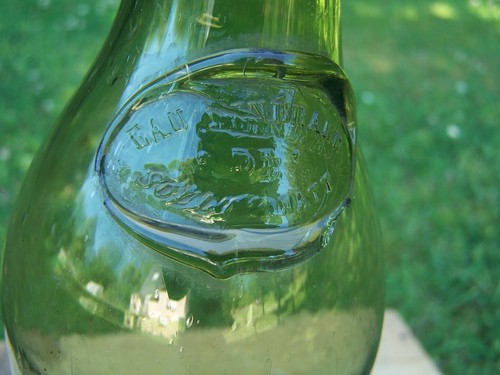 Bouteille ancienne verre - bouteille,