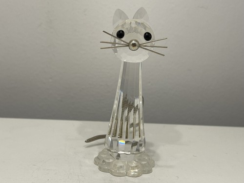 Figurine swarovski chat 5 - figurine,