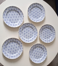 SIX ASSIETTES DE SERVICE FAIENCE J. VIEILLARD BORDEAUX SERVICE JAPON