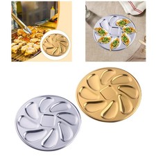 Plateau de service à huîtres en acier inoxydable de 9 pouces, accessoire