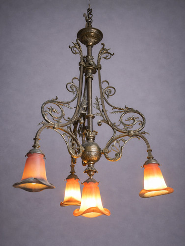 Lustre art nouveau noverdy - nouveau,