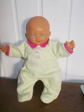 Vintage Poupée COROLLE  Bébé chauve 1995 28cm pyjama 