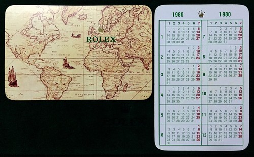 Rolex 1980 calendar daytona - rolex,