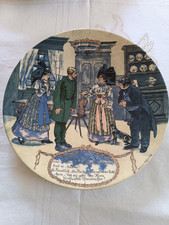 Assiette Ancienne Sarreguemines Alsace Dr Herr Maire Stoskopf Réganey Alsacien 