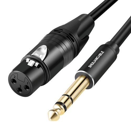 Câble xlr vers jack 35mm - vers, 6,35mm