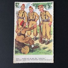 CPA Ancienne Humoristique Chaperon Soldats Vintage Postcard PC