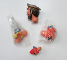 Lot 4 têtes de marionnette Haddock, Astérix, Obélix (1972, 1977)