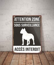 Plaque métal vintage Accès