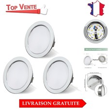 Spots LED 12V Encastrables Dimmables 3000K pour Meubles et Salons - 3 Unités