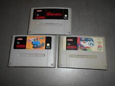3 jeux vintage SUPER NITENDO  Exhaut heat,  Fifa 98  Scope 6.