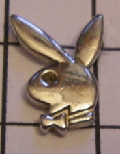 PLAYBOY BUNNY PENDANT SILVER TONE