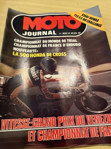 Moto journal 308 essai honda - moto,
