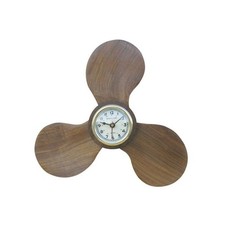 Helice bois avec horloge -