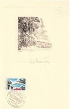 Epreuve Artiste WWII Parachutistes SAS et Commandos FFL - Liberation