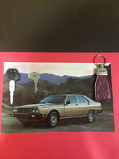 1982 MASERATI QUATTROPORTE NEW IGNITON KEY, DOOR KEY AND NEW FIRENZE KEY RING