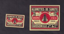 Ancienne étiquette allumettes Belgique BN139808 Mouche Caussemille Algérie