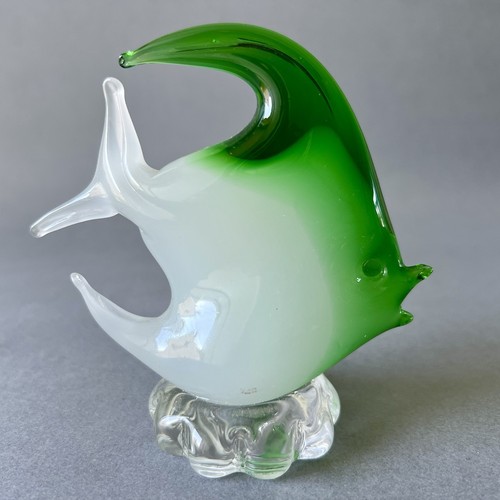Petite sculpture poisson vert - sculpture,