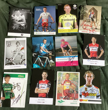 CYCLISME autographe  12 coureurs  Divers Pays  POPOVYCH STUMPT EISEL COOKE BRUTT