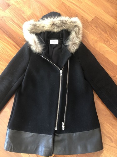 Manteau sandro capuche - sandro,