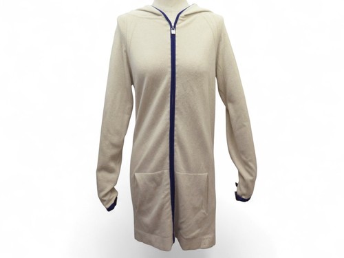 Gilet long chanel zip capuche - gilet,