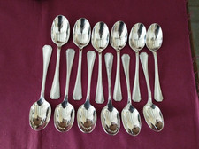 12 cuillères à café en métal argenté Christofle modèle America  L 13,5 cm
