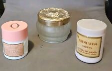 Cosmétique Vintage Lot 3 Pots Crème Et Poudre  En Verre ARDEN  ORLANE LAUDER