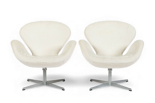 Mid century danish white swan - century,