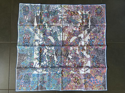 Foulard carré hermès - carré, soie