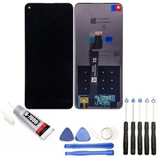 VITRE + ECRAN LCD POUR HUAWEI P40 LITE 5G CDY-NX9A 6.50" NOIR + OUTILS + COLLE