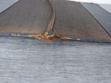 lot de 3 anciens sous main , protèges livres ou cahiers en cuir   (ch22)