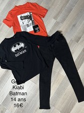 Gemo Batman Kiabi 14 Ans GARÇON: T Shirts + Jean Noir TBE