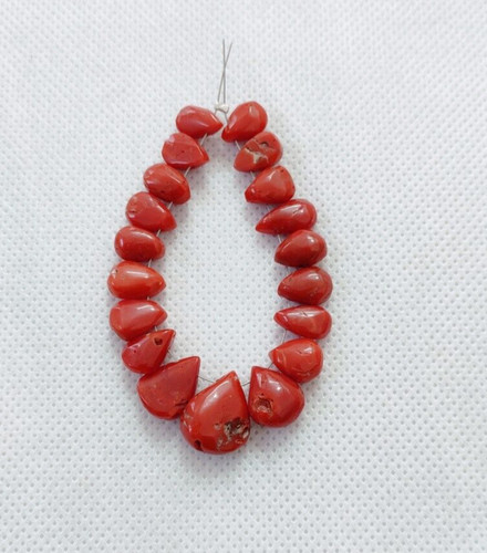 Perles mer corail - mer, rouge