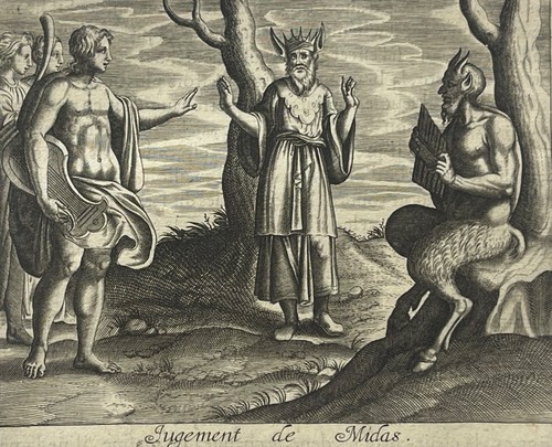 Judgement midas apollo and - of,