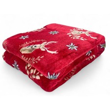 Plaid Sherpa cerf rouge –