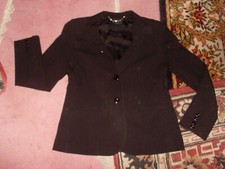 VESTE noire GUESS by MARCIANO  Los Angeles , T46 , polyester + viscose , doublée