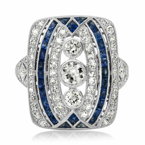 Bague fiançailles style - de,
