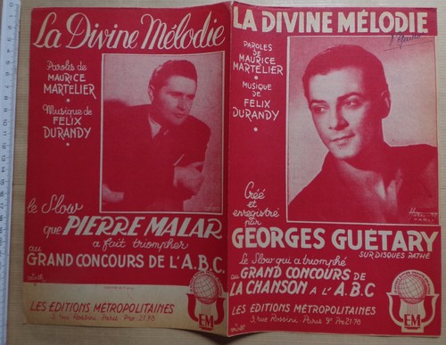 Partition divine melodie - partition,