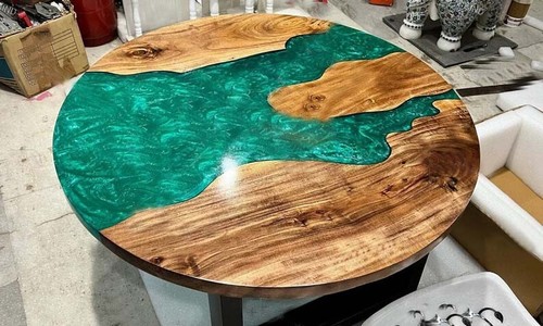 Table basse résine époxy - en,