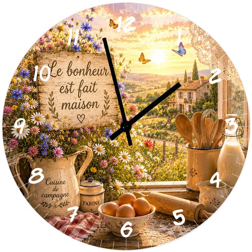 Horloge Cuisine Campagne Le