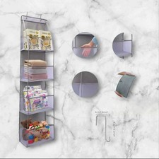 Étagère Suspendue Organisateur Sac a Main Rangement Suspendu sur Porte à 4 Co...