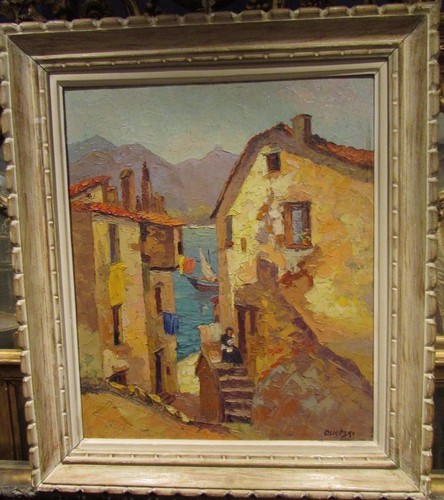 Ancien tableau paysage - ancien,
