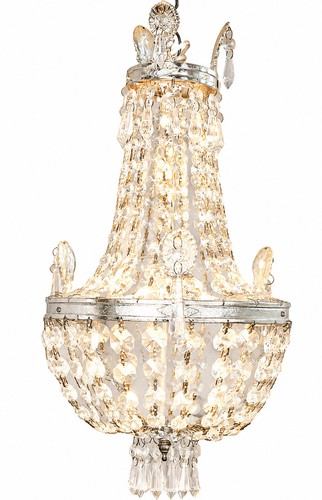 Lustre corbeille plafonnier