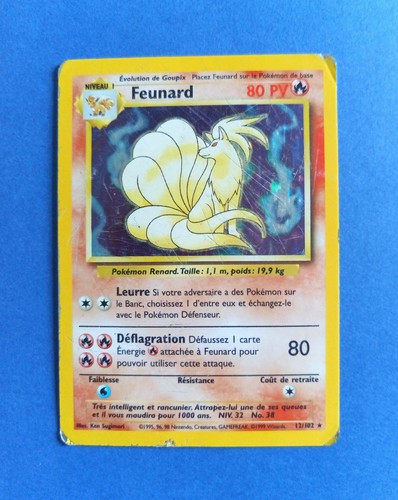 Pokémon rare holo feunard - holo,