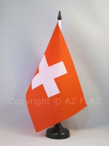 Drapeau table suisse - de,