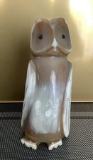 Chouette sculptée en corne -