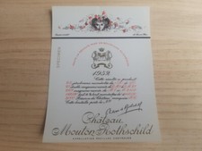 étiquette vin Chateau Mouton Rothschild 1952 specimen wine label Leonor Fini
