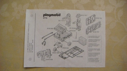 Playmobil 3713 vintage poney