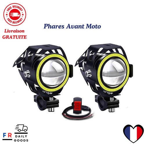 Phare avant moto universel - phare,